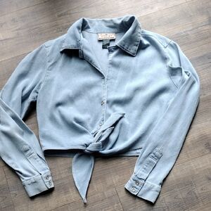 Express Light Blue Cotton Shirt